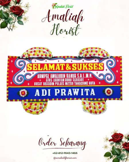 Papan Bunga Ucapan Selamat Marongsari