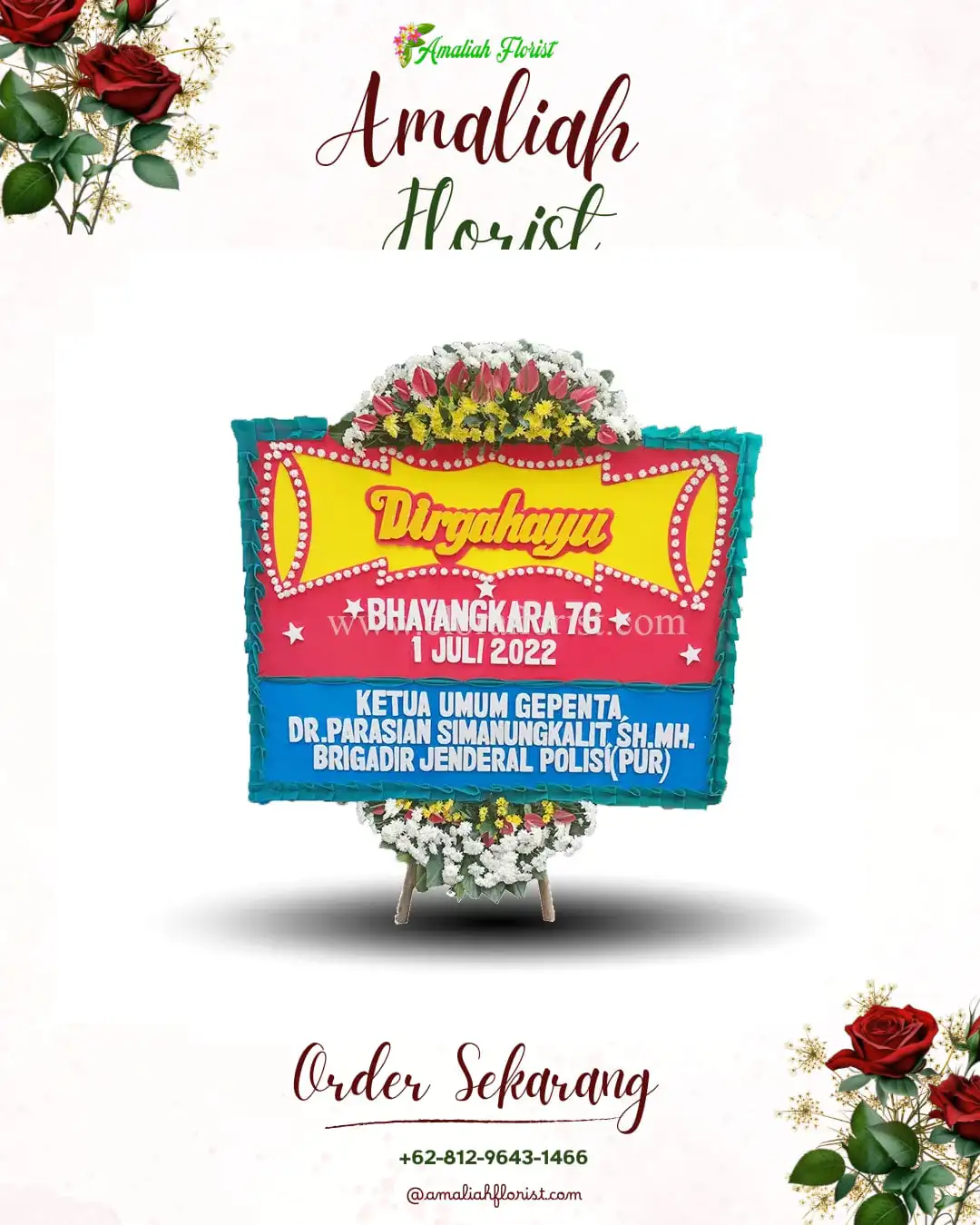 Papan Bunga HUT Ulang Tahun Marongsari